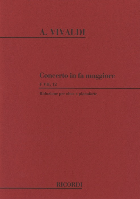 Vivaldi, Concerto in F, F 7/12, RV 457 (Ricordi)
