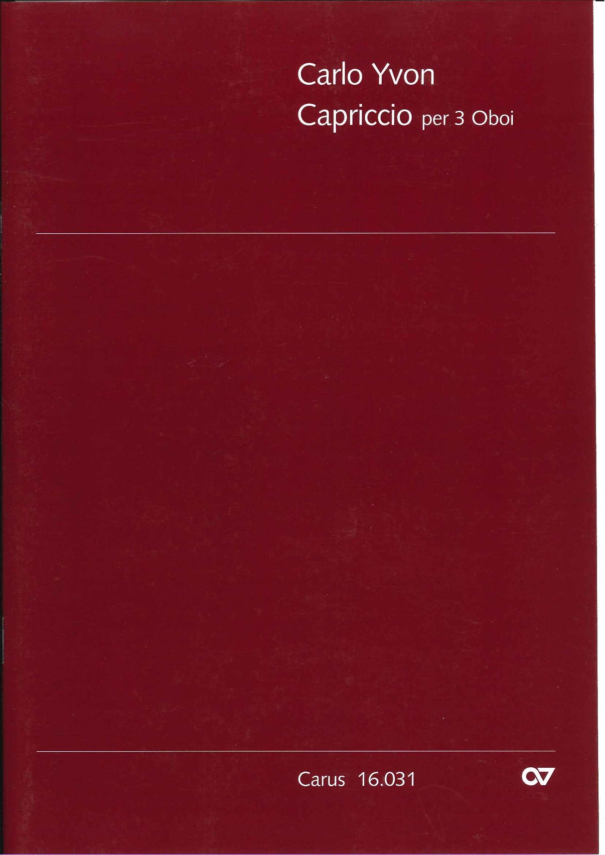 Yvon, Capriccio (3Ob) (Carus)