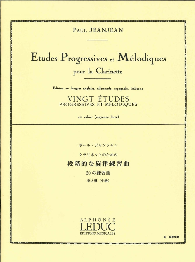 Jeanjean, Etudes progressives... 2 (Leduc)