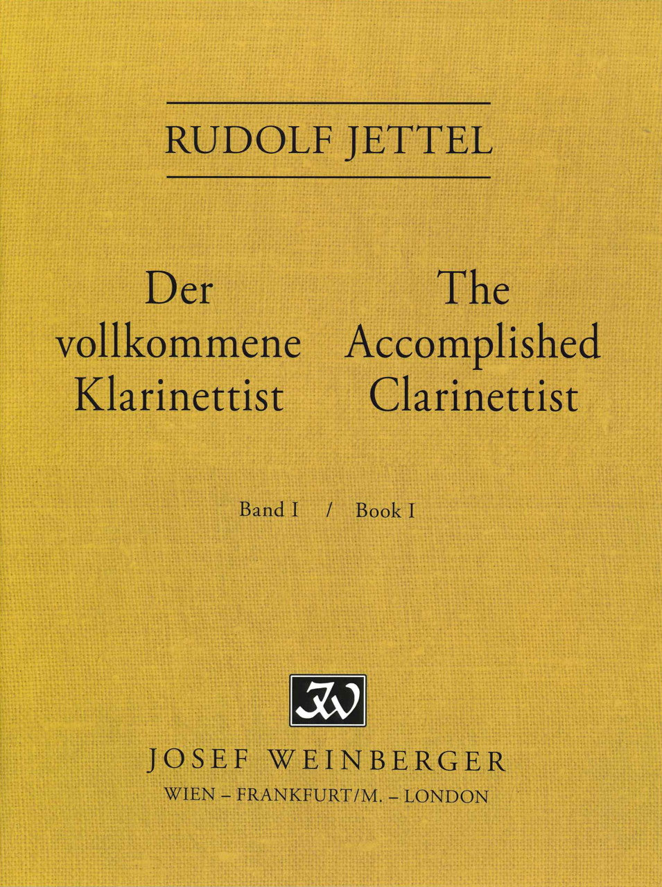 Jettel, Vollkommene Klarinettist 1 (Weinberger)