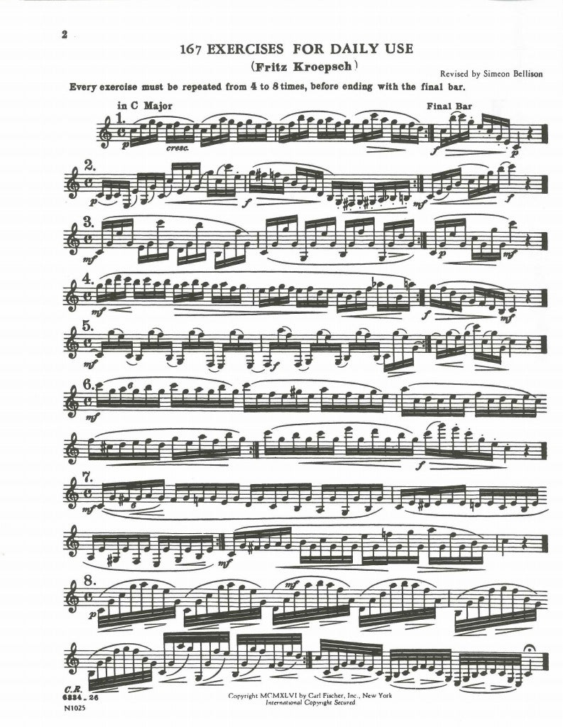 Kroepsch, 416 Progr. Daily Studies 1 (Carl Fischer)