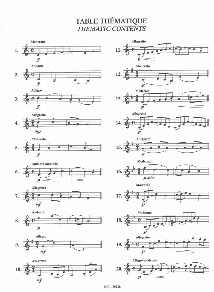 Lancelot, 20 Etudes faciles (Billaudot)
