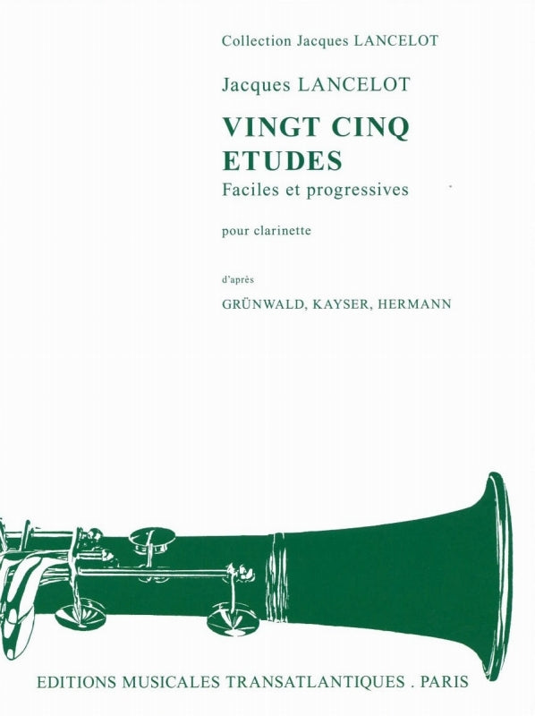 Lancelot, 25 Etudes faciles & progressiv (Transatlantiques)
