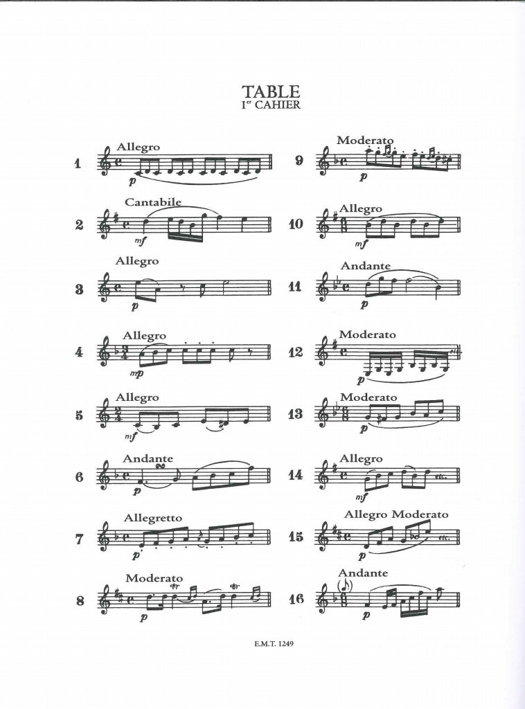 Lancelot, 33 Etudes assez faciles, 1 (Transatlantiques)