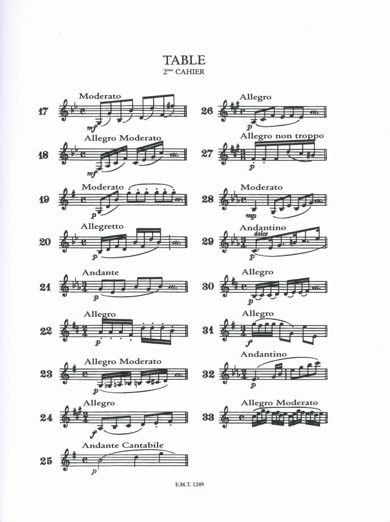 Lancelot, 33 Etudes assez faciles, 2 (Transatlantiques)