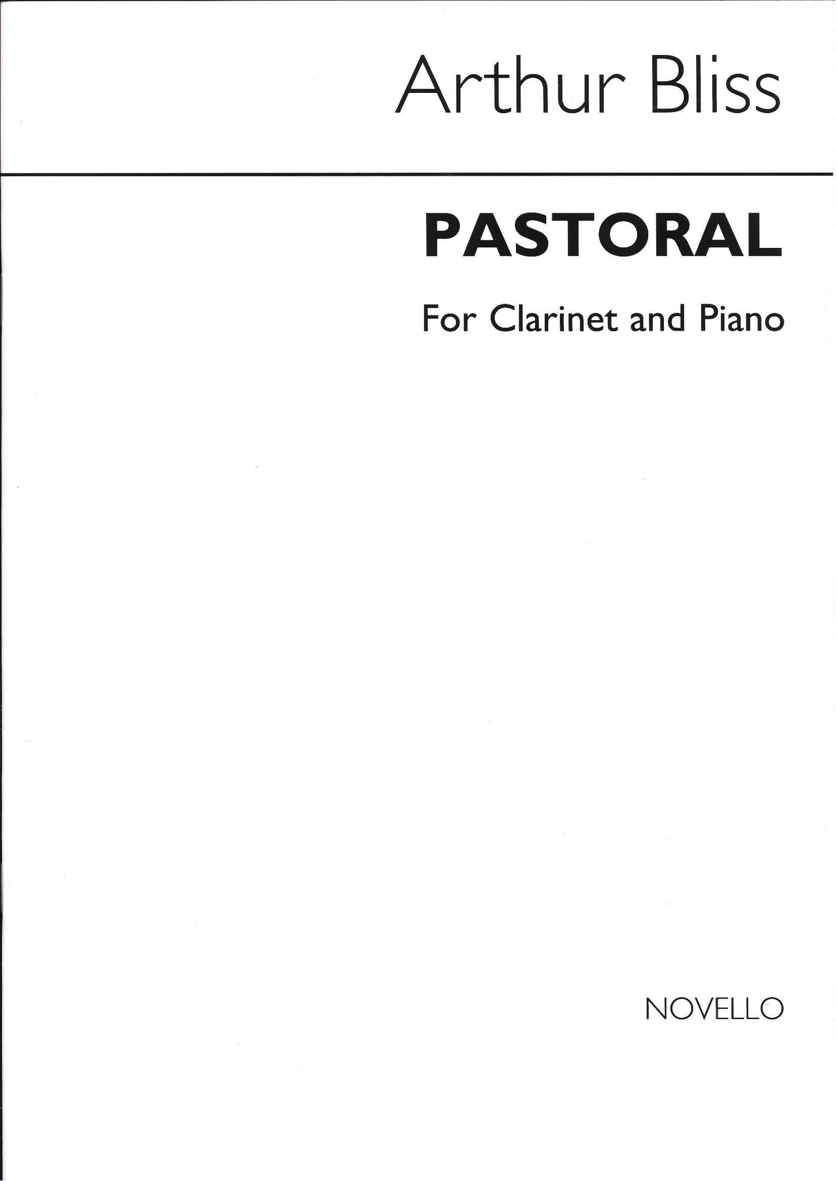 Bliss, Pastoral (Cl,Pf) (Novello)