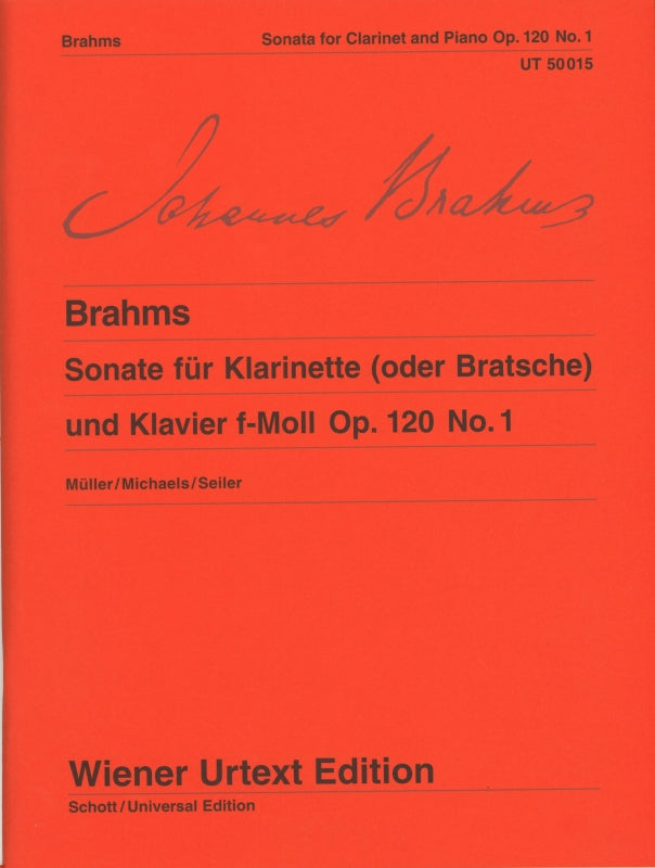 Brahms, Sonata op. 120/1 in f (Cl/Va,Pf) (Wiener Urtext Edition)