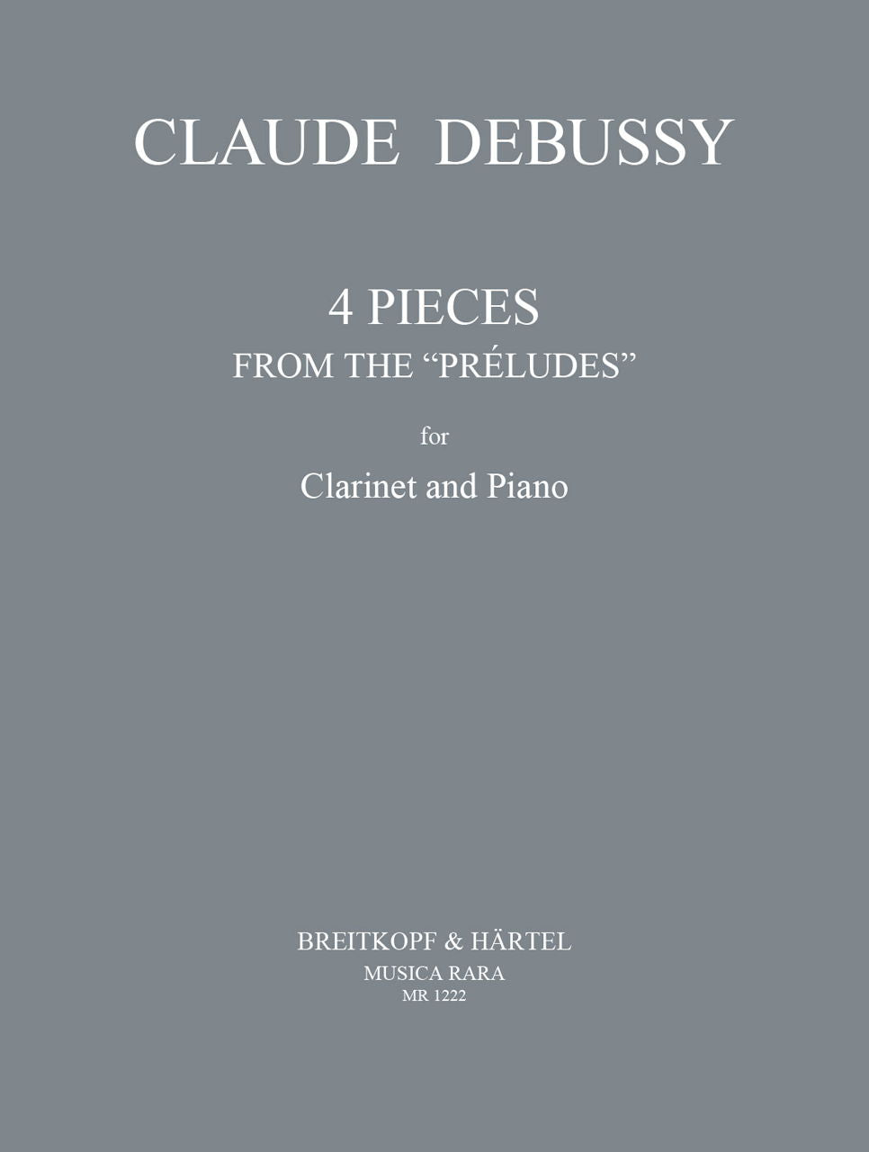Debussy,C., Four Pieces (Musica Rara)