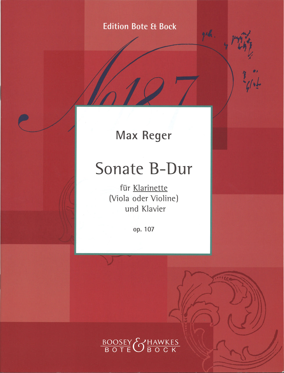 Reger, Sonata op. 107 in Bb (Bote & Bock)