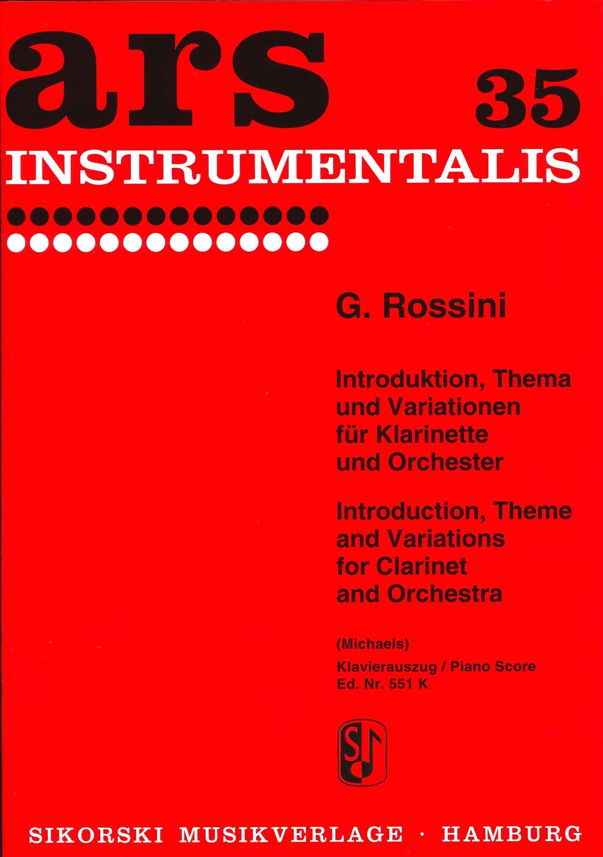 Rossini, Introduktion, Thema & Var. (Sikorski)