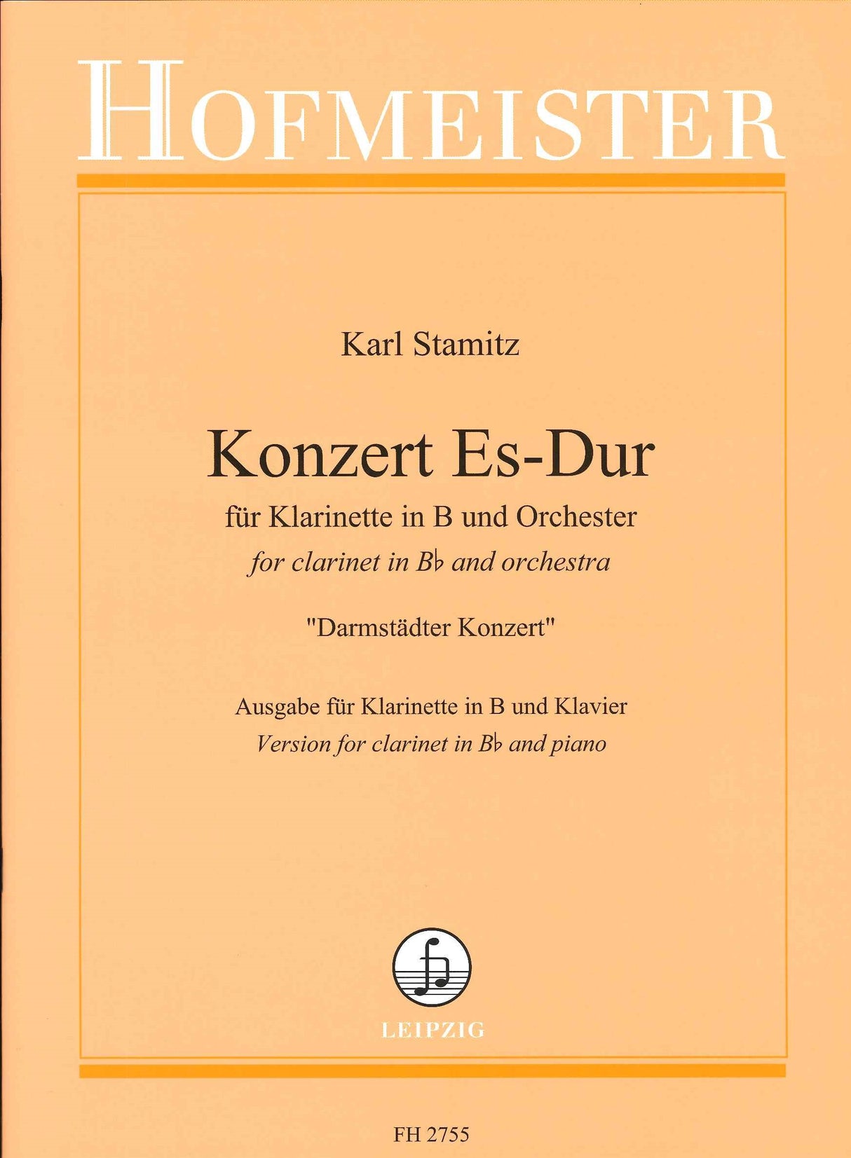 Stamitz, Concerto No. 7 Eb 'Darmstadter' (Hofmeister)