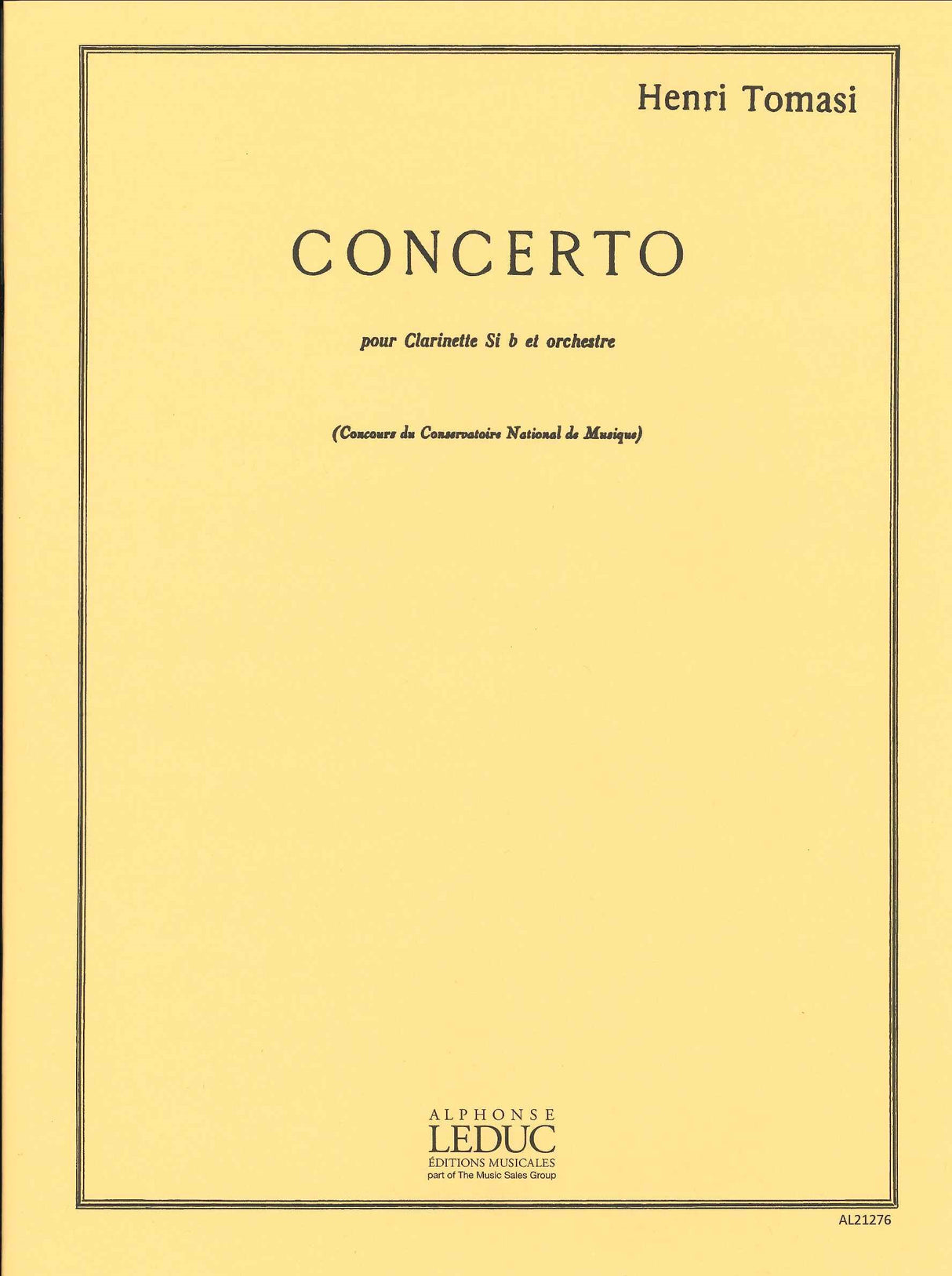 Tomasi, Concerto (Leduc)