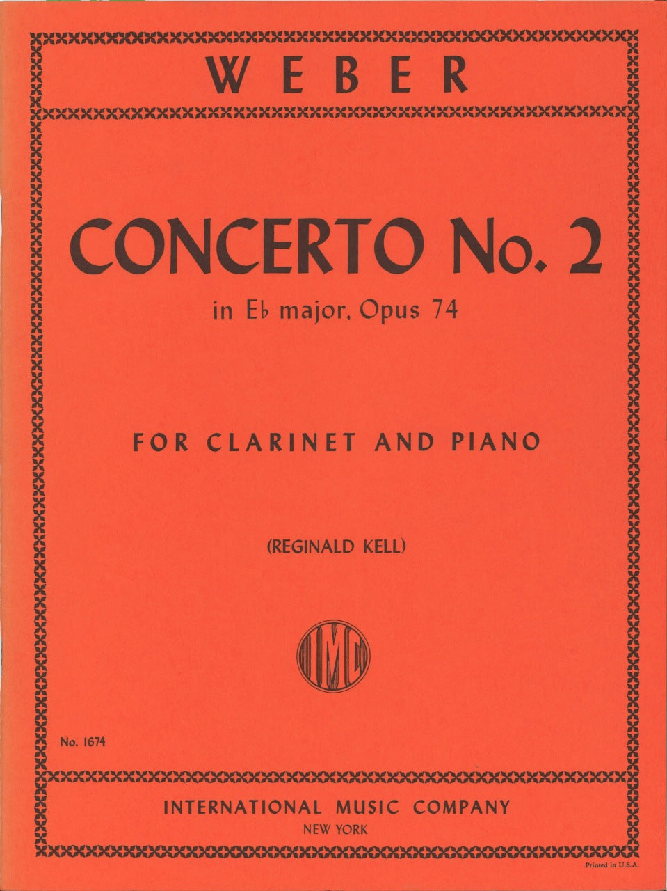 Weber, Concerto No. 2 in Eb op. 74 (IMC)