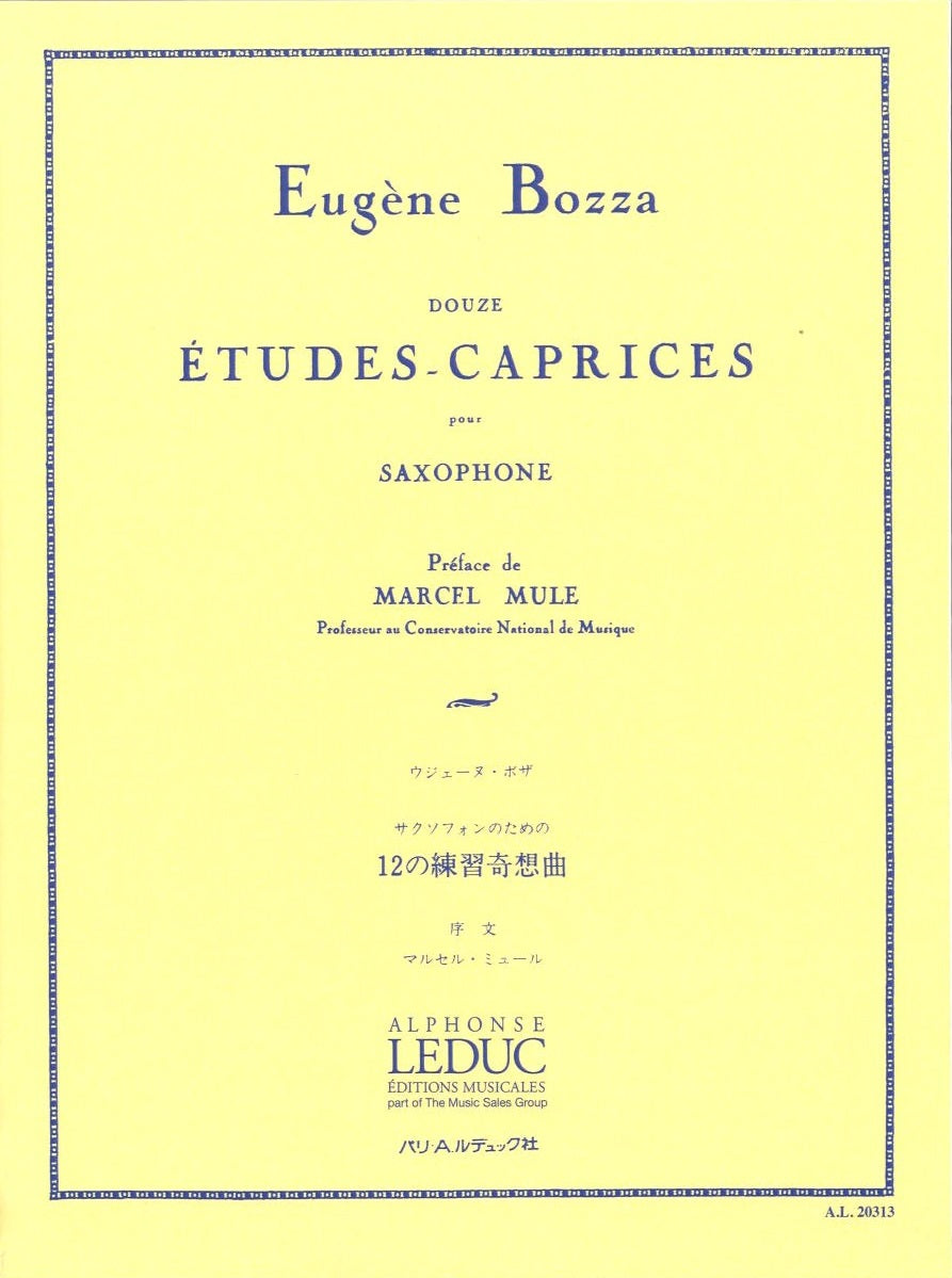 Bozza, 12 Etudes-caprices op. 60 (Leduc)