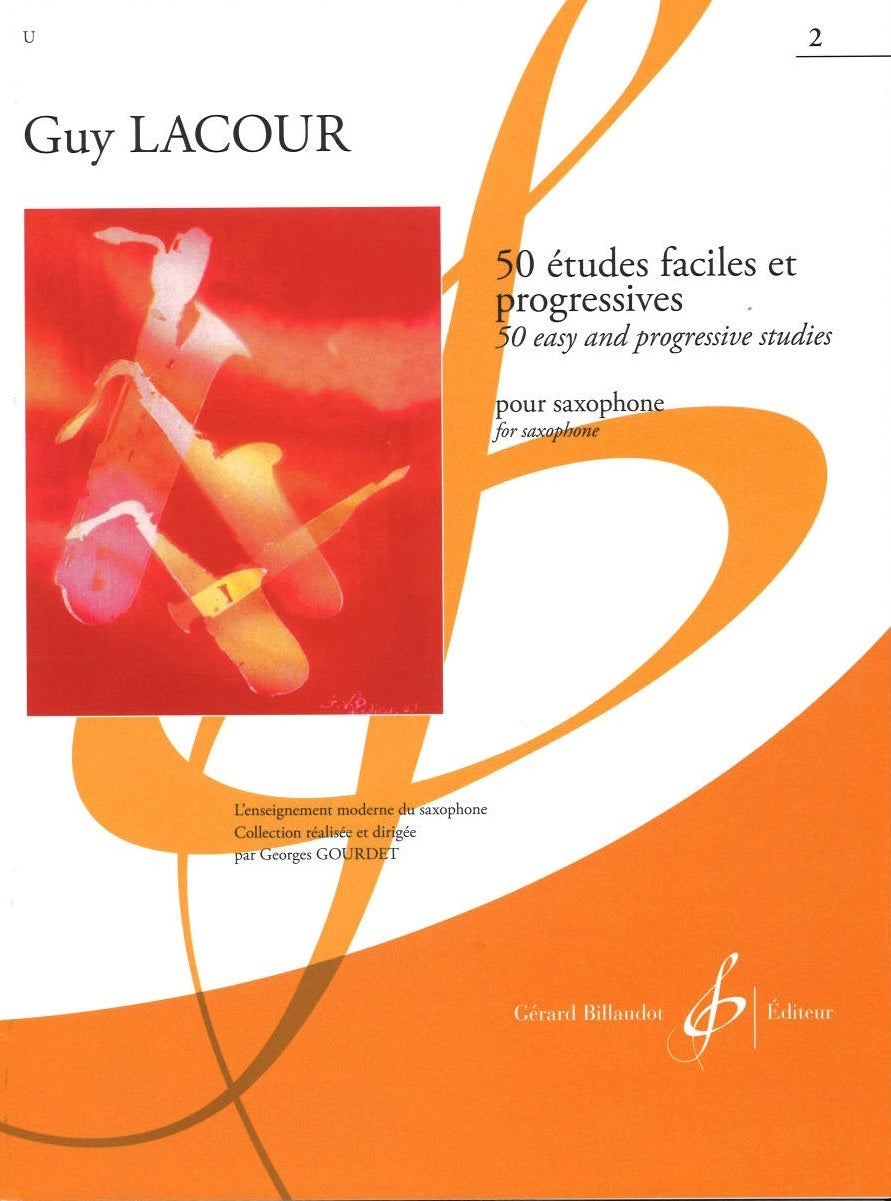 Lacour, 50 Etudes faciles & progr. 2 (Billaudot)