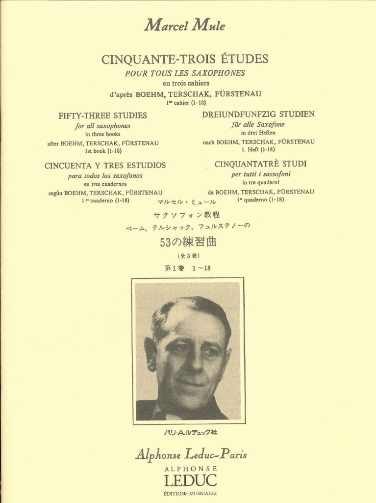 Mule, 53 Etudes, 1er cahier (Leduc)