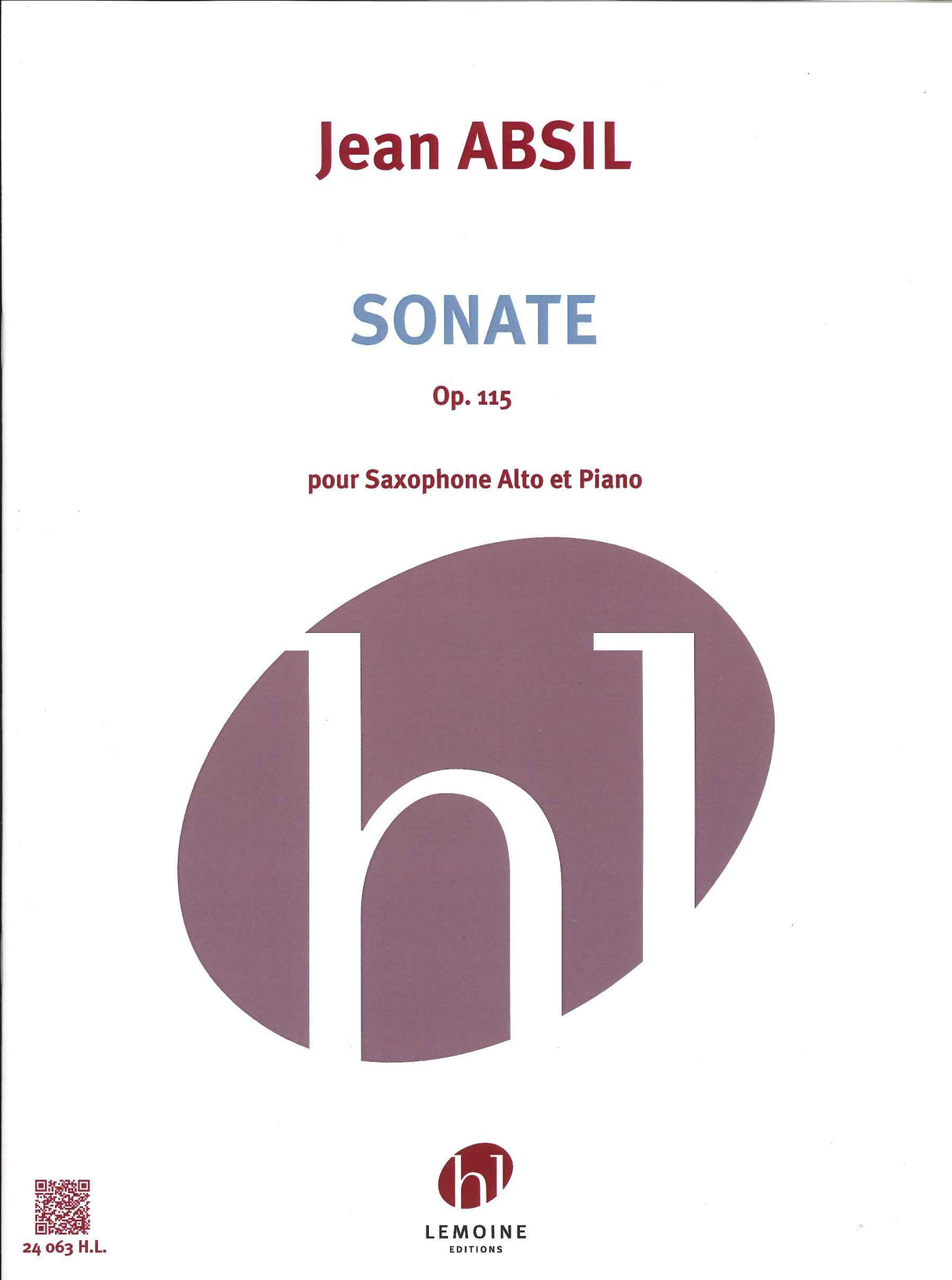 Absil, Sonate op.115 (Alto,Pf) (Lemoine)