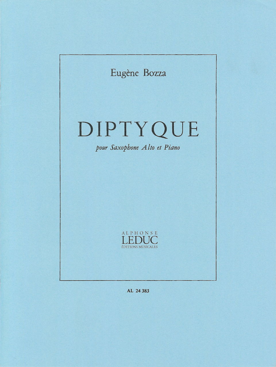Bozza, Diptyque (Alto,Pf) (Leduc)