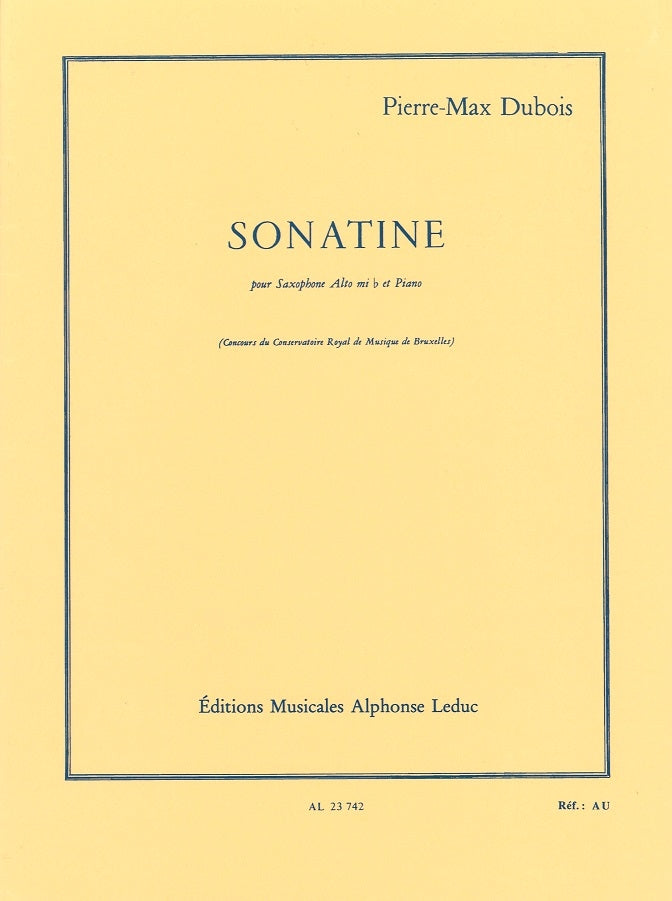 Dubois,P.M., Sonatine (Alto,Pf) (Leduc)