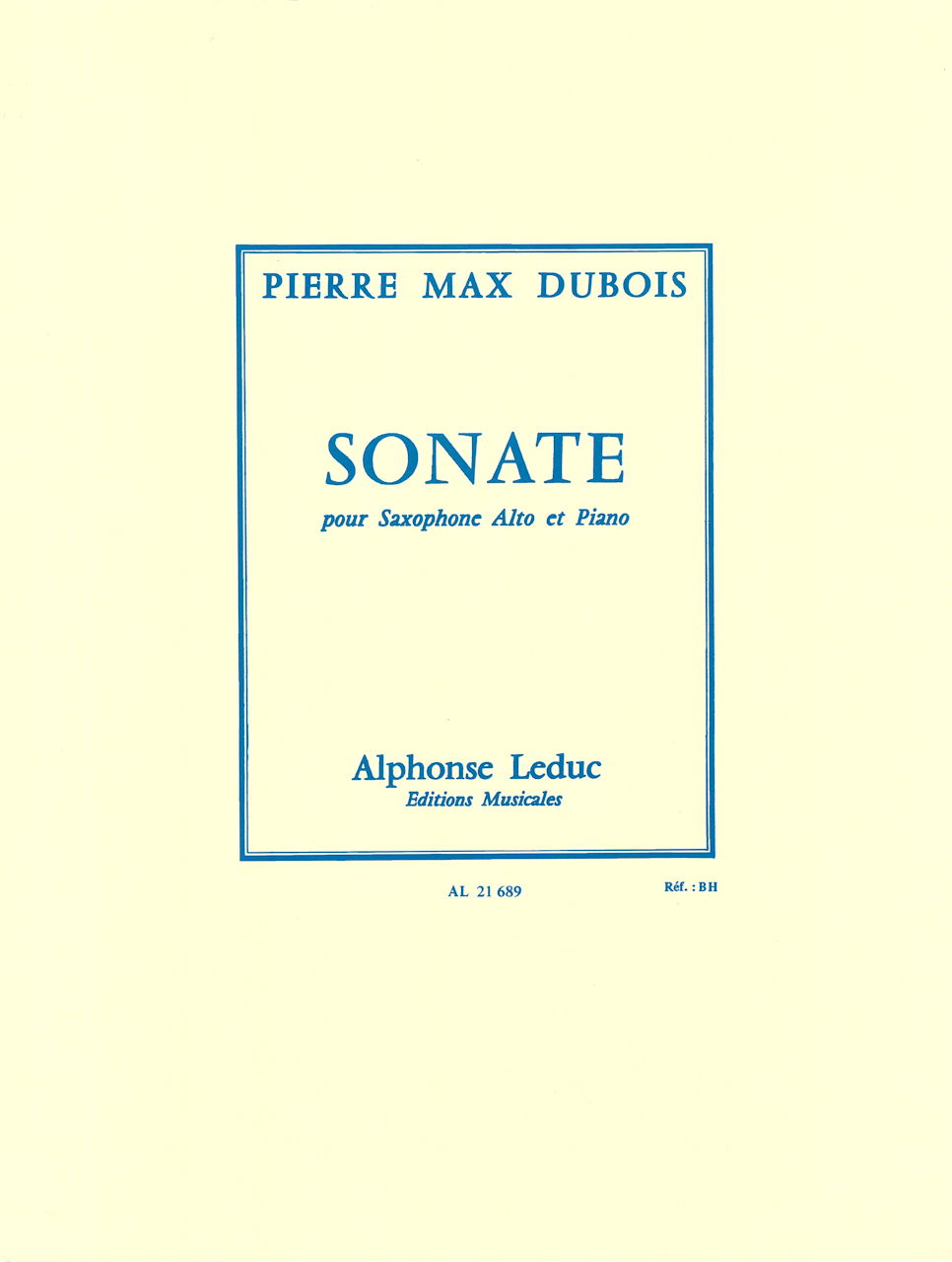Dubois,P.M., Sonate (Alto,Pf) (Leduc)