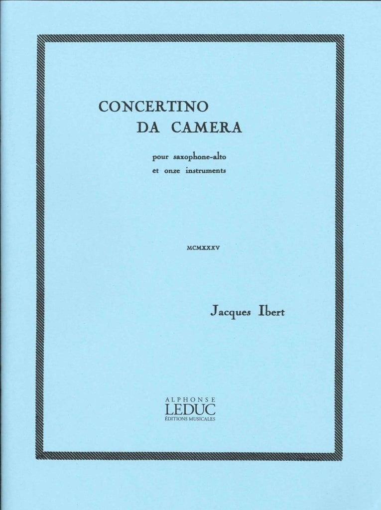 Ibert, Concertino da camera (ASax,Pf) (Leduc)