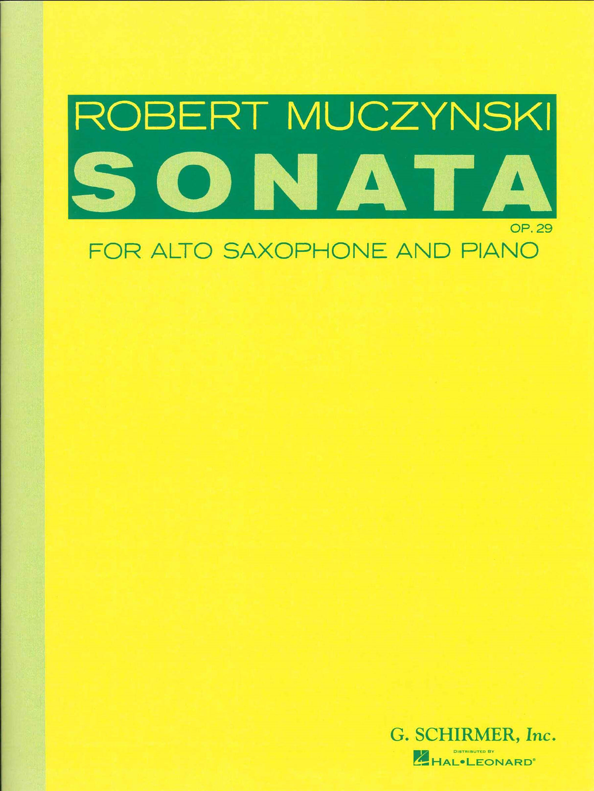 Muczynski, Sonata op. 29 (G.Schirmer)