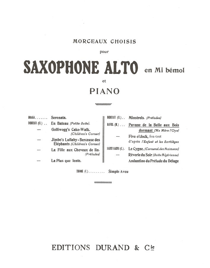 Ravel, Pavane de la belle aux bois dorma (Durand)