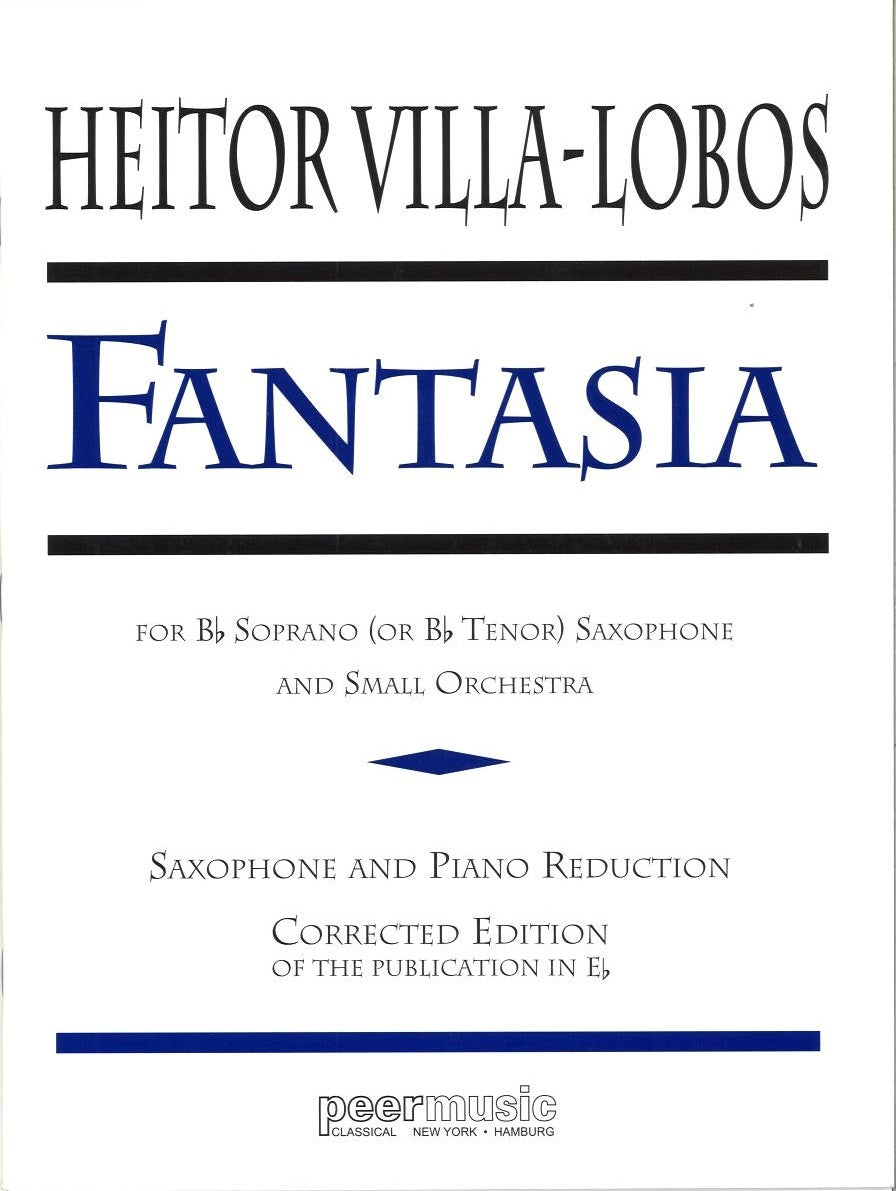 Villa-Lobos, Fantasia (S/T Sax,Pf) (Peermusic)