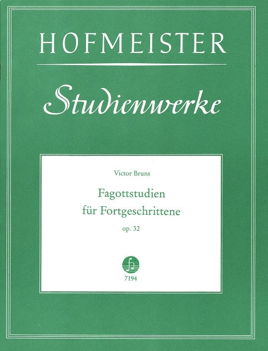 Bruns, Fagottstudien op. 32 (Hofmeister)