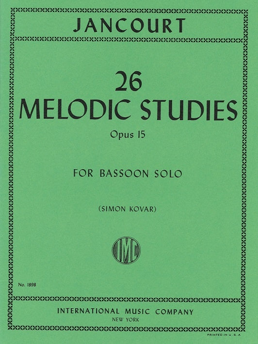 Jancourt, 26 Melodic Studies op. 15 (IMC)