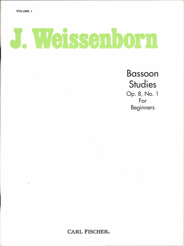 Weissenborn, Bassoon Studies op. 8, I (Carl Fischer)