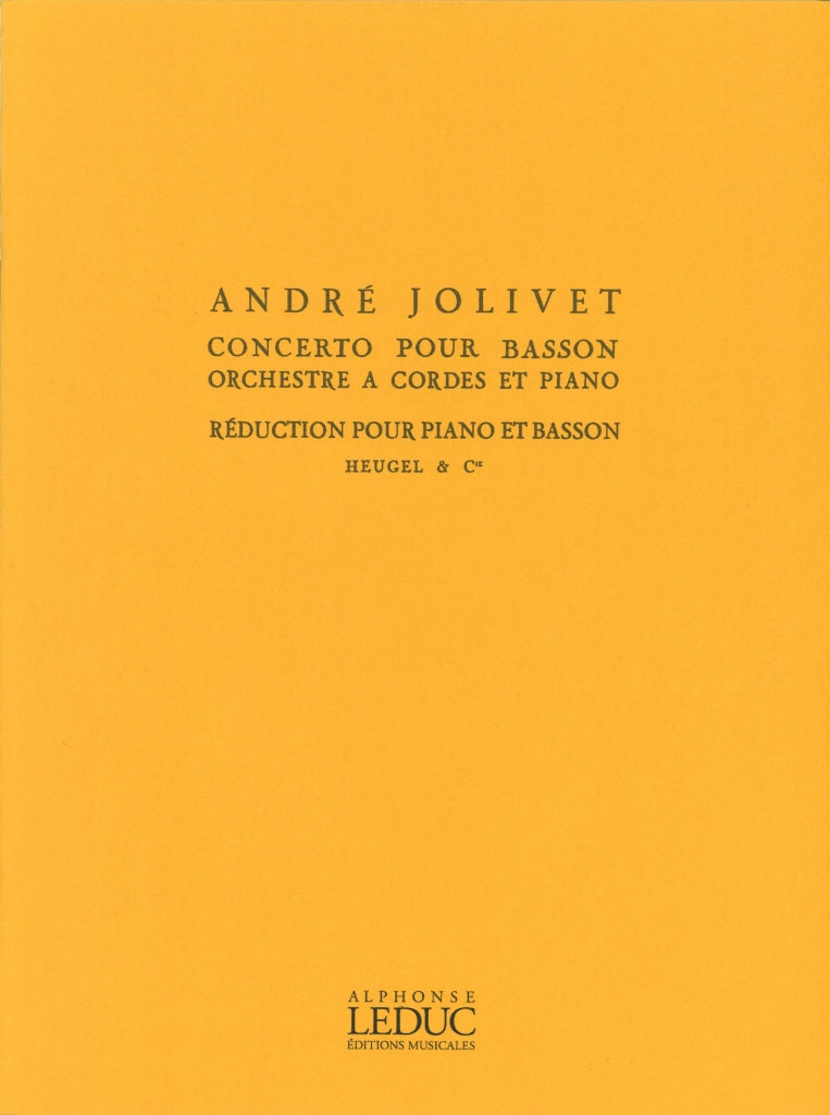 Jolivet, Concerto (Bn,Pf) (Heugel)