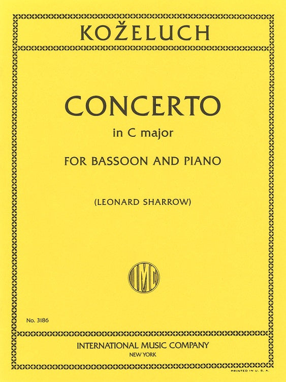Kozeluch, Concerto in C (IMC)