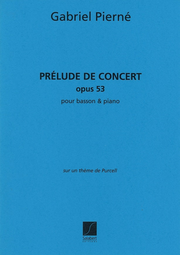 Pierne, Prelude de concert sur Purcell (Salabert)