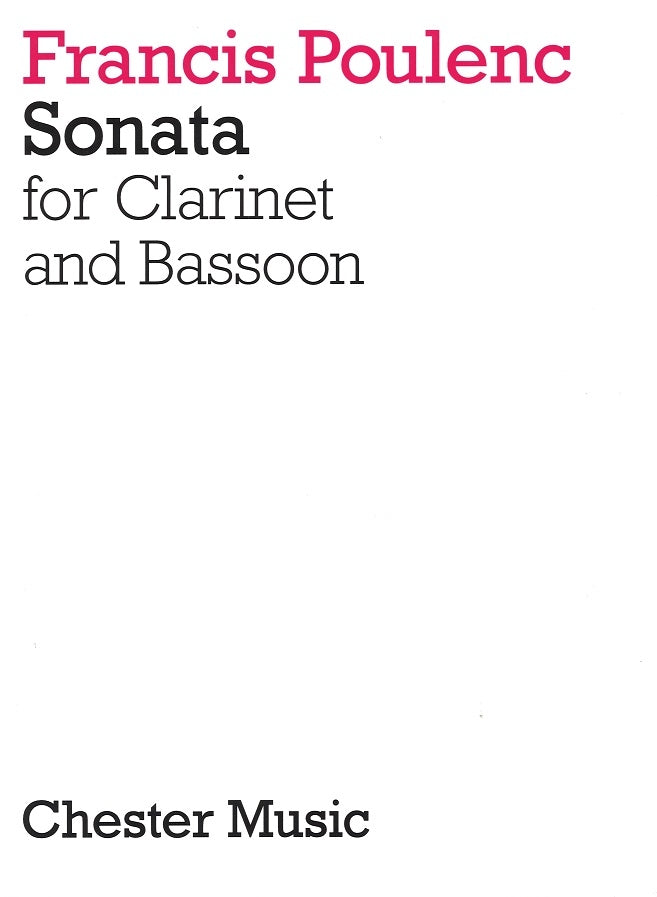 Poulenc, Sonata for Clarinet & Bassoon (Chester)