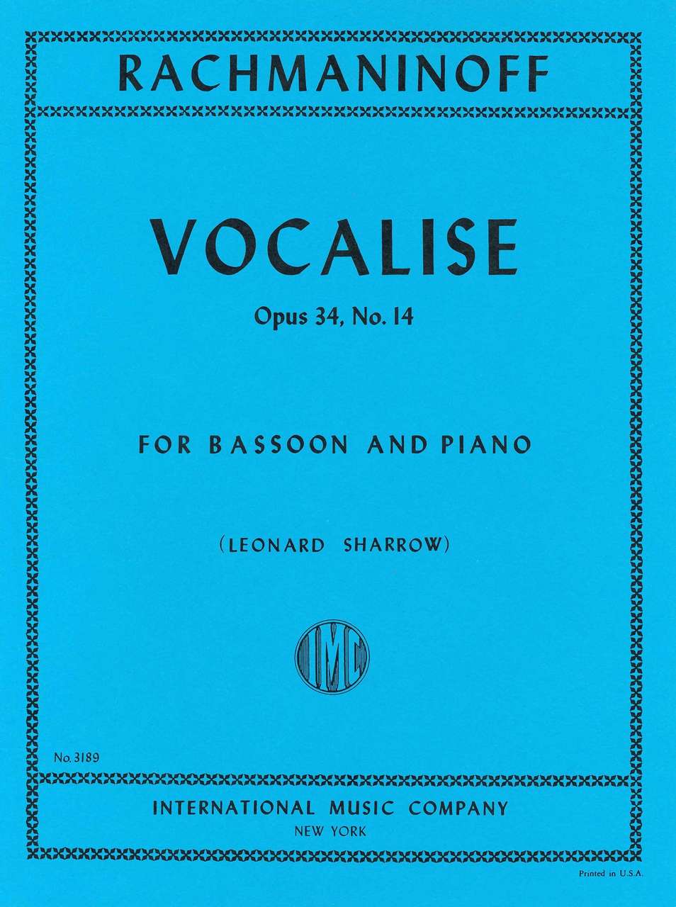Rachmaninoff, Vocalise op. 34/14 (IMC)