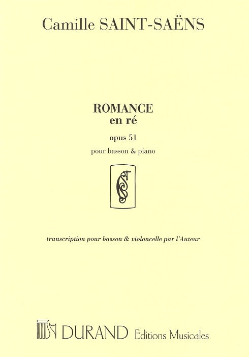 Saint-Saens, Romance op. 51 in D (Durand)