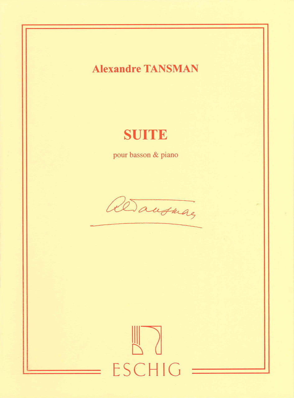 Tansman, Suite (1960) (Bn,Pf) (Eschig)
