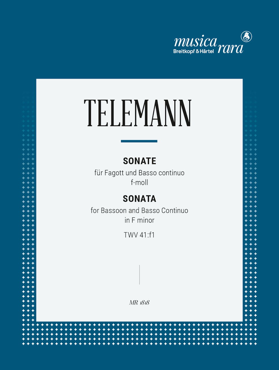 Telemann, Sonata in f (Musica Rara)