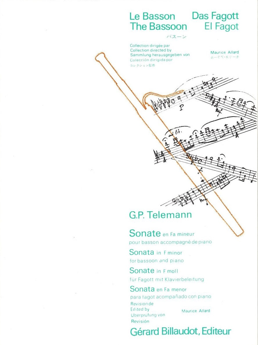 Telemann, Sonate en fa min. (Allard) (Billaudot)