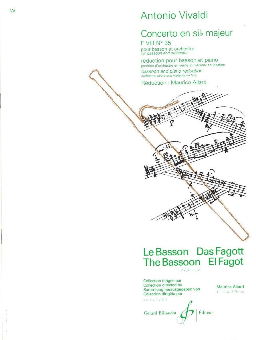 Vivaldi, Concerto in Bb F 8/35 RV 503 (Billaudot)