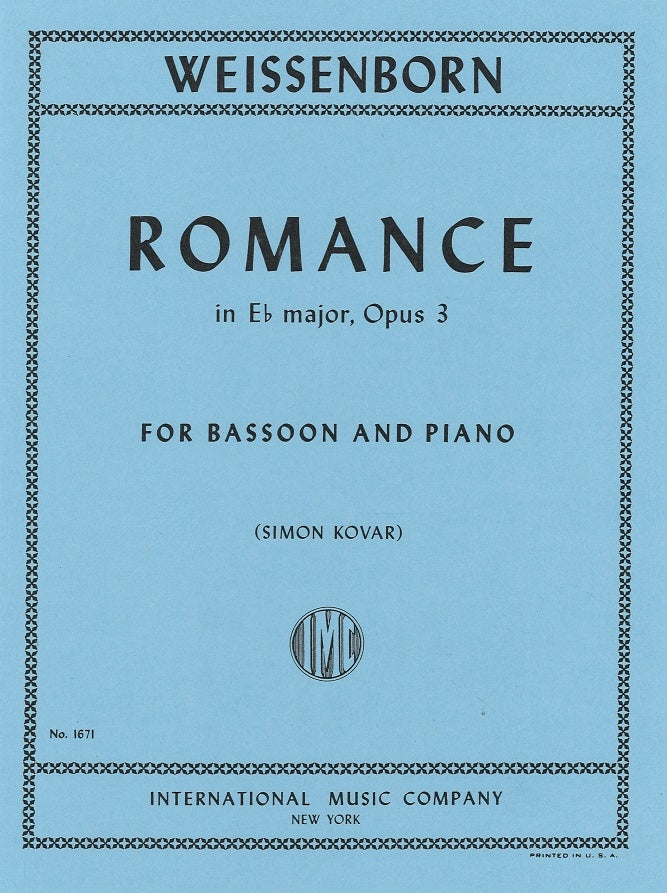Weissenborn,J., Op.3 Romance (Kovar) (IMC)