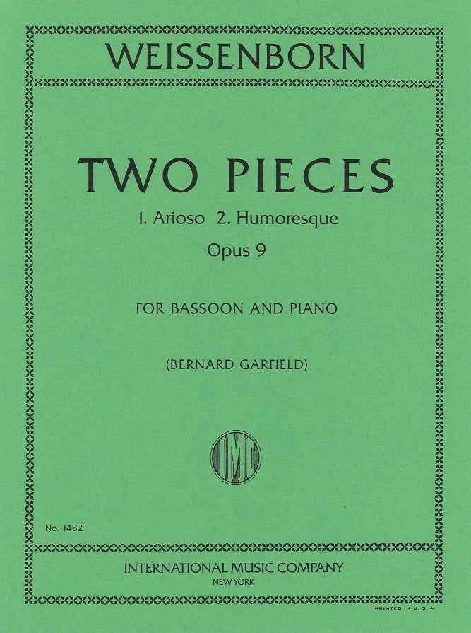 Weissenborn, 2 Pieces op. 9 (IMC)