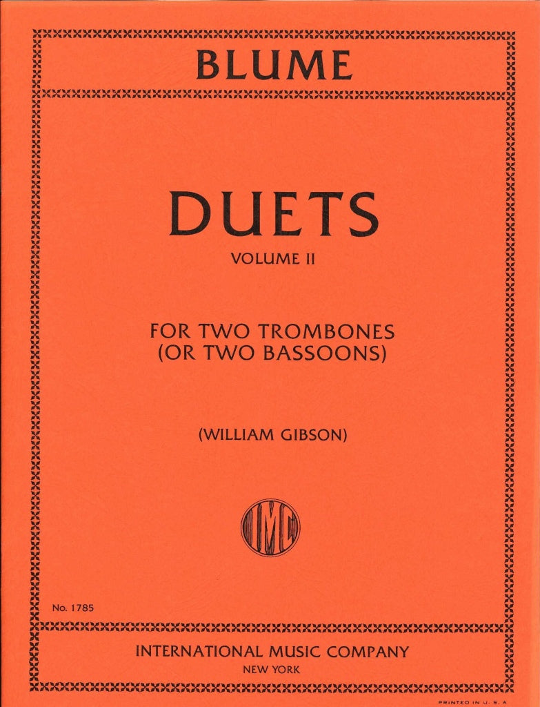 Blume, 12 Duets, 2 (2 Tbn/Bn) (IMC)