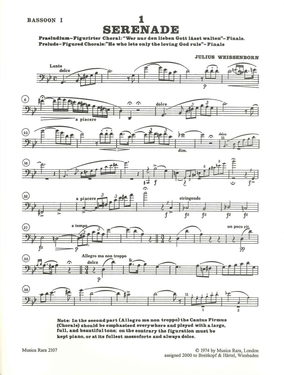 Weissenborn, 6 Trios (3Bn) (Musica Rara)