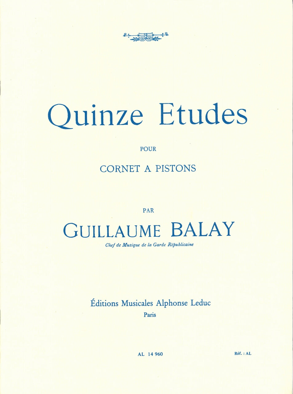 Balay, 15 Etudes (Leduc)