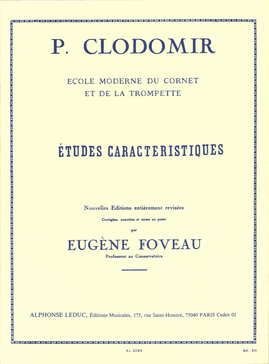 Clodomir, 12 Etudes caracteristiques (Leduc)