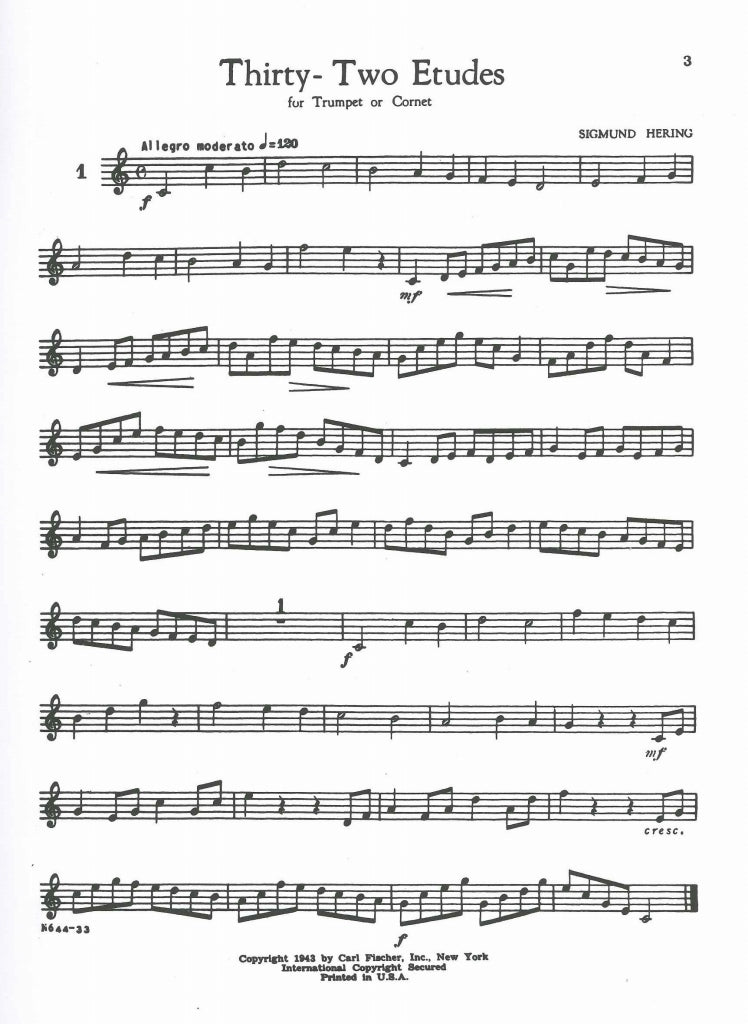 Hering, 32 Etudes (Carl Fischer)