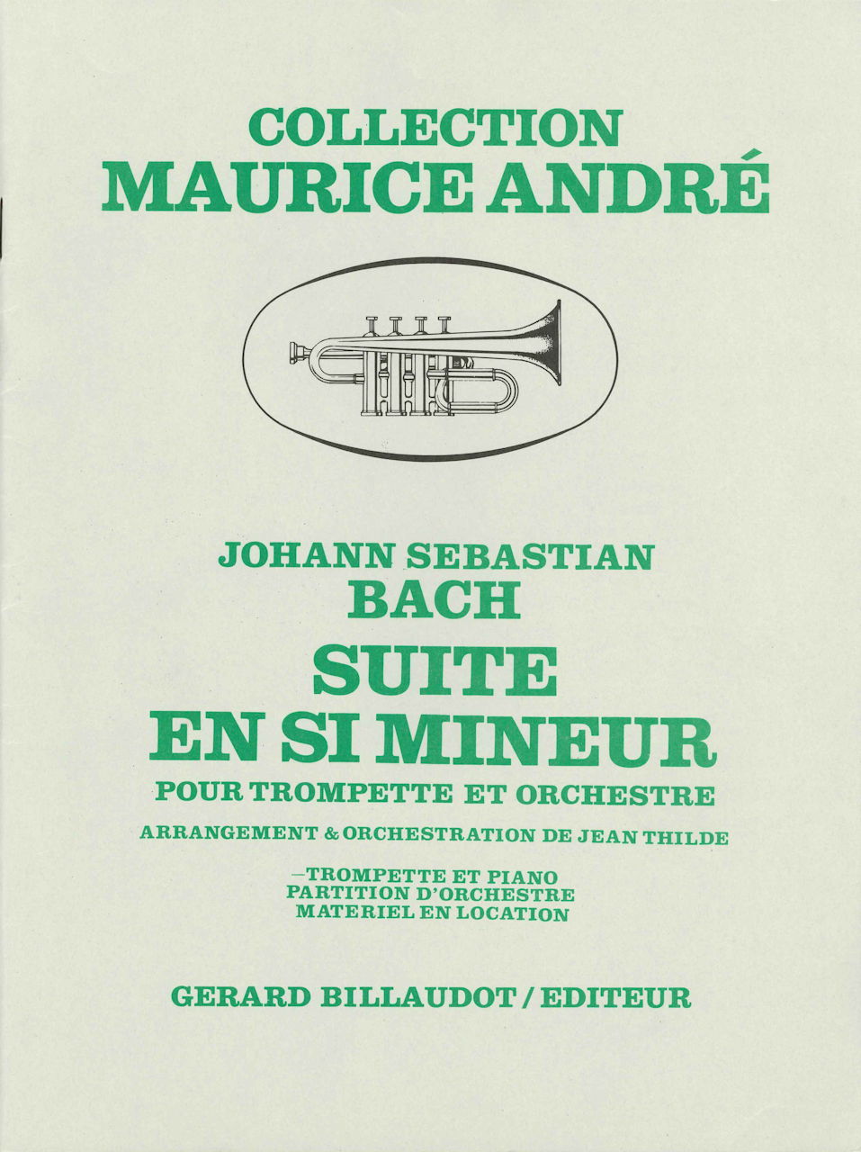 Bach, Suite en si mineur (Thilde/Andre) (Billaudot)