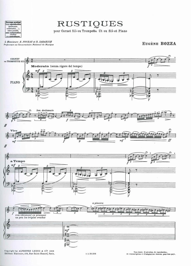 Bozza, Rustiques (Leduc)